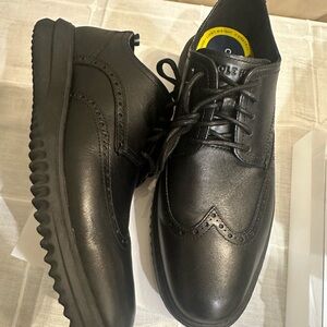Cole Haan Men's Black Leather Oxfords